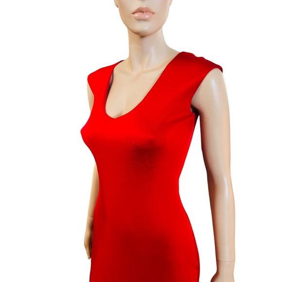 Ralph Lauren Black Label Made in USA Mini Silky Jersey Dress Size 4 Sleeveless - Picture 3 of 10